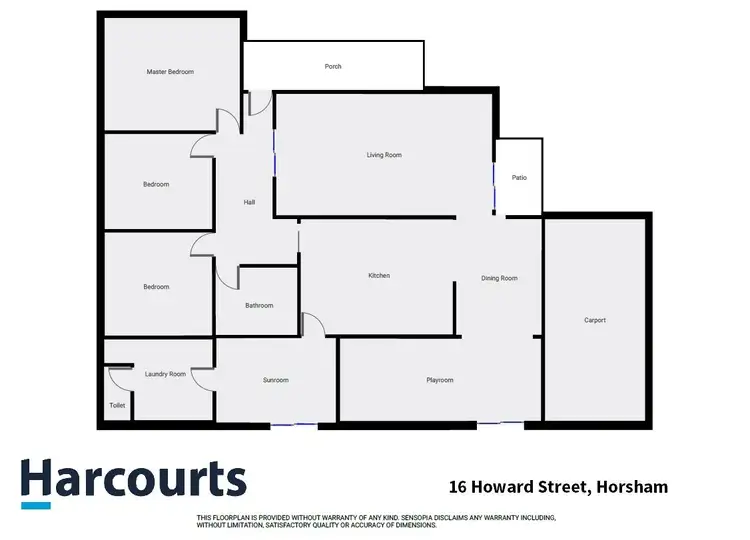 Floorplan of Homely house listing, 16 Howard Street, Horsham VIC 3400