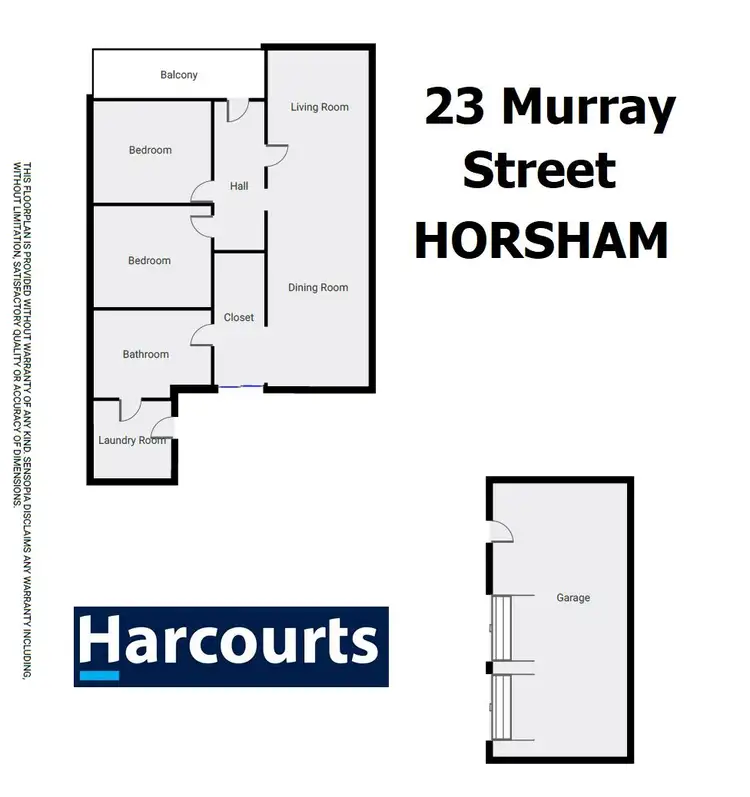 Floorplan of Homely house listing, 23 Murray Street, Horsham VIC 3400