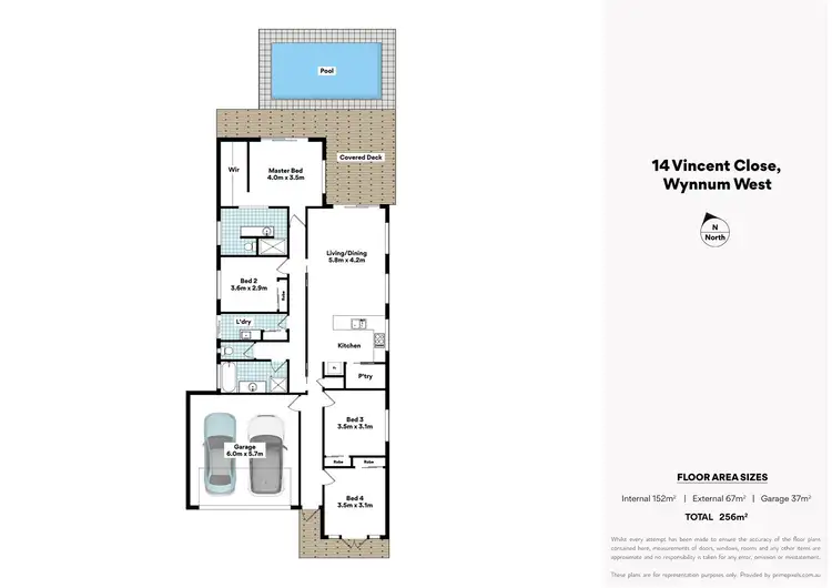 Floorplan of Homely house listing, 14 Vincent Close, Wynnum West QLD 4178