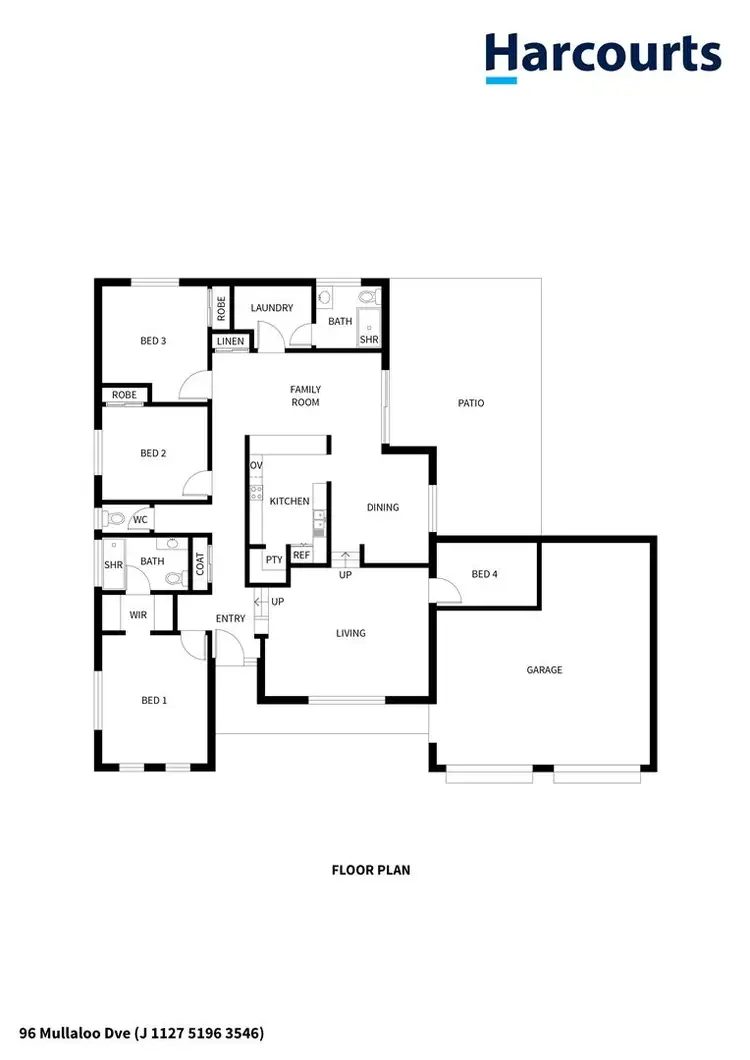 Floorplan of Homely house listing, 96 Mullaloo Drive, Kallaroo WA 6025