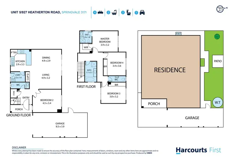 Floorplan of Homely townhouse listing, 5/927 Heatherton Road, Springvale VIC 3171