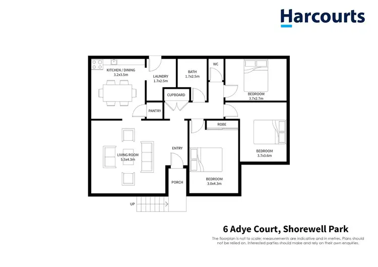 Floorplan of Homely house listing, 6 Adye Court, Shorewell Park TAS 7320