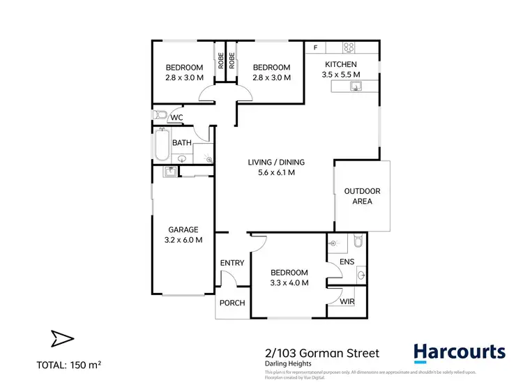 Floorplan of Homely unit listing, 2-103 Gorman Street, Darling Heights QLD 4350
