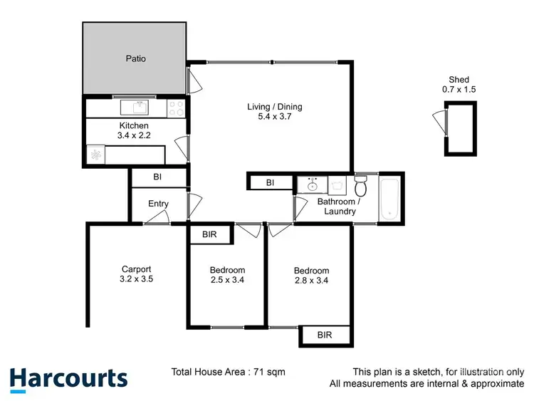 Floorplan of Homely unit listing, 4/8 Proctors Road, Dynnyrne TAS 7005