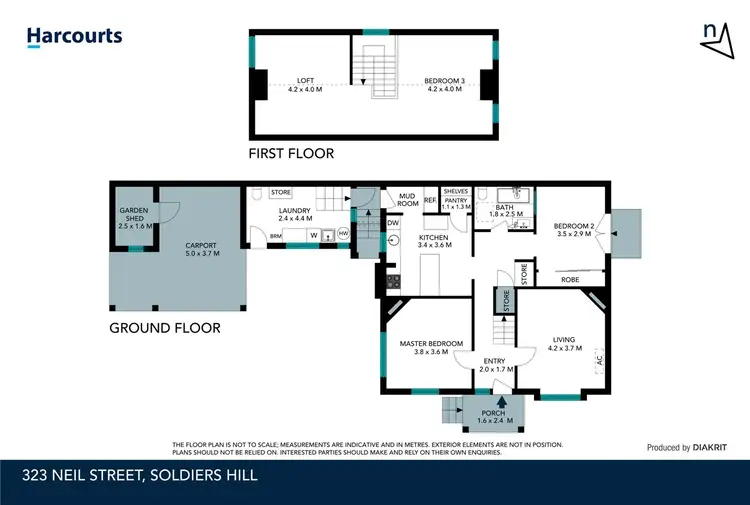 Floorplan of Homely house listing, 323 Neill Street, Soldiers Hill VIC 3350