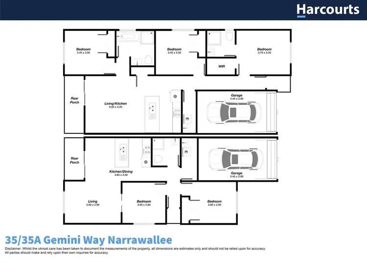 Floorplan of Homely house listing, 35 & 35a Gemini Way, Narrawallee NSW 2539