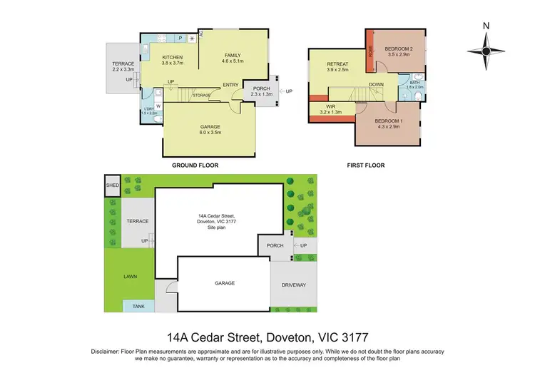 Floorplan of Homely townhouse listing, 14A Cedar Street, Doveton VIC 3177