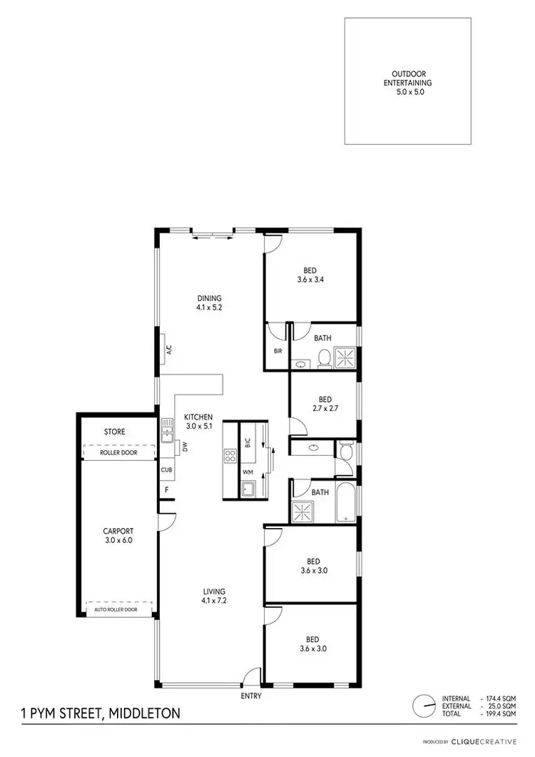 Floorplan of Homely house listing, 1 Pym Street, Middleton SA 5213