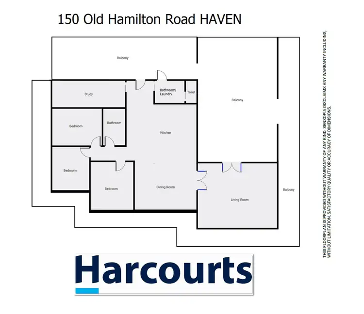 Floorplan of Homely house listing, 150 Old Hamilton Road, Haven VIC 3401