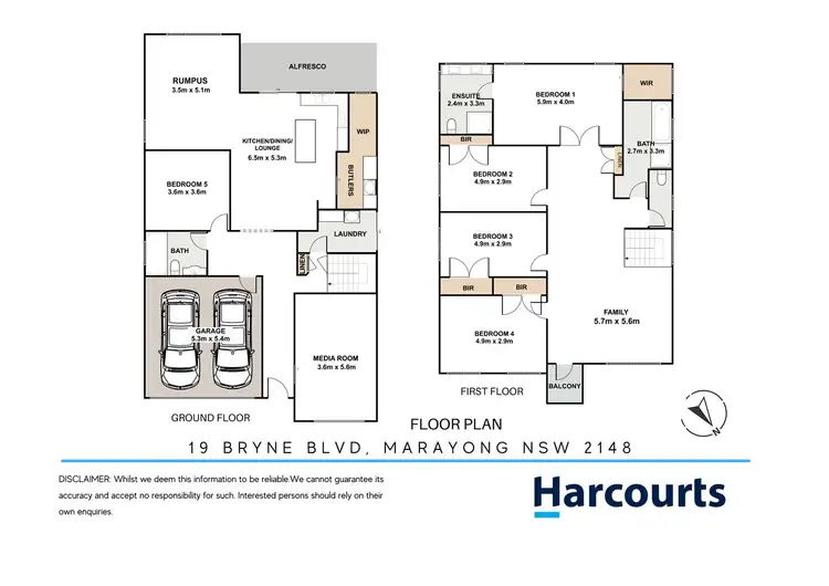 Floorplan of Homely house listing, 19 Byrne Boulevard, Marayong NSW 2148