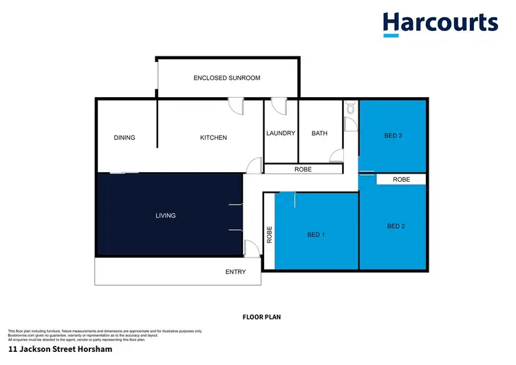 Floorplan of Homely house listing, 11 Jackson Street, Horsham VIC 3400