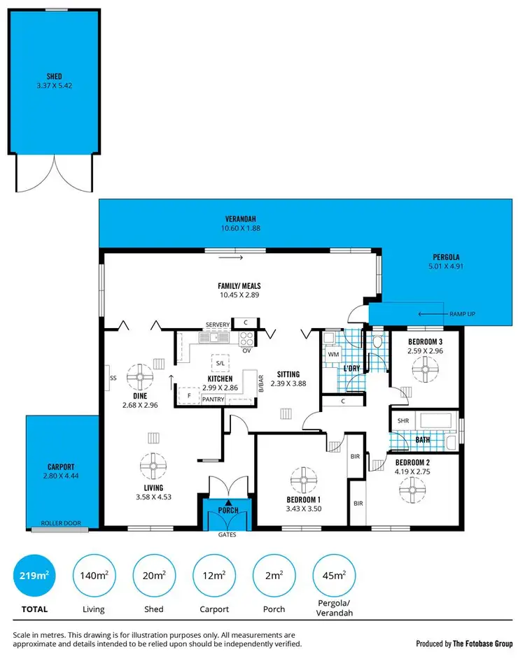 Floorplan of Homely house listing, 10 Tania Drive, Aberfoyle Park SA 5159