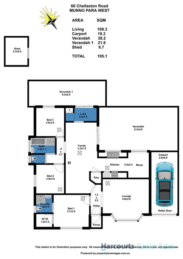 Floorplan of Homely house listing, 66 Chellaston Road, Munno Para West SA 5115