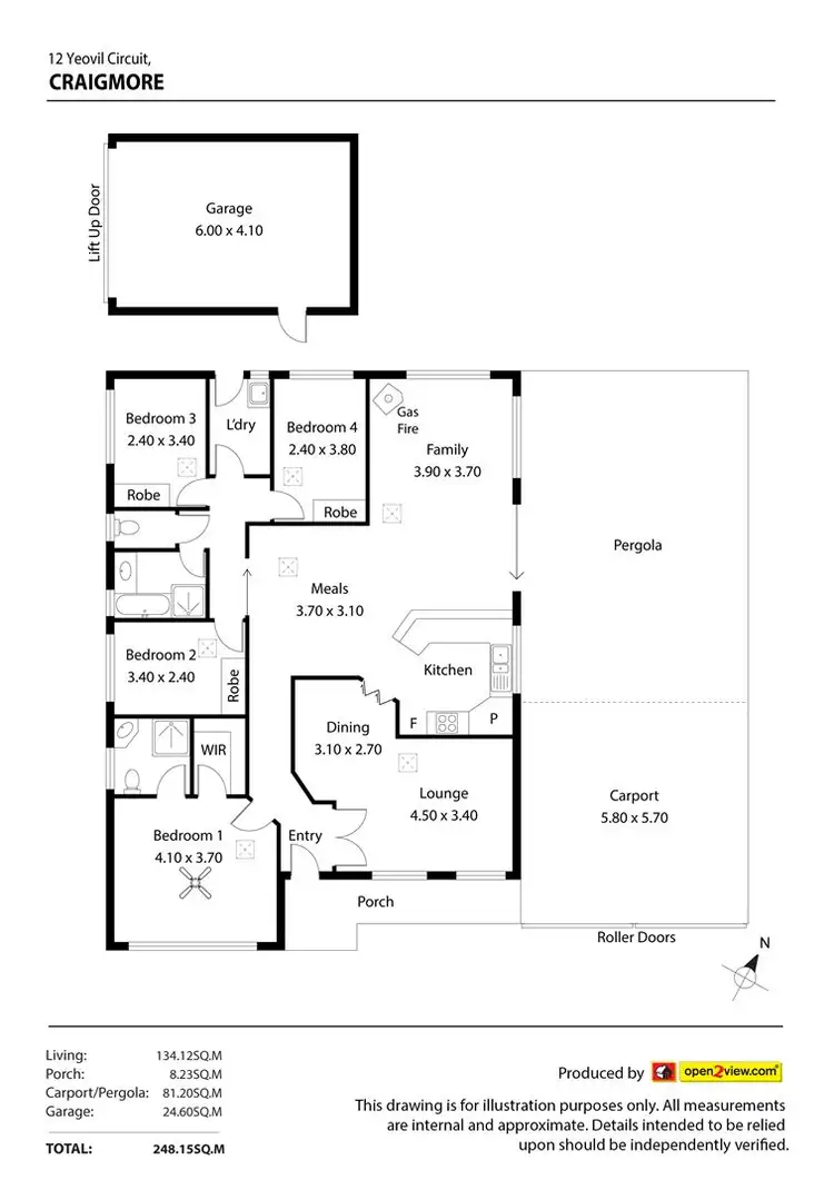 Floorplan of Homely house listing, 12 Yeovil Circuit, Craigmore SA 5114