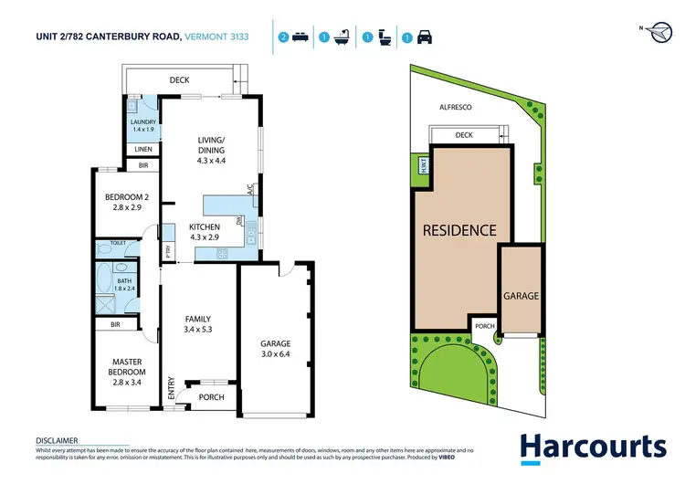 Floorplan of Homely unit listing, 2/782 Canterbury Road, Vermont VIC 3133