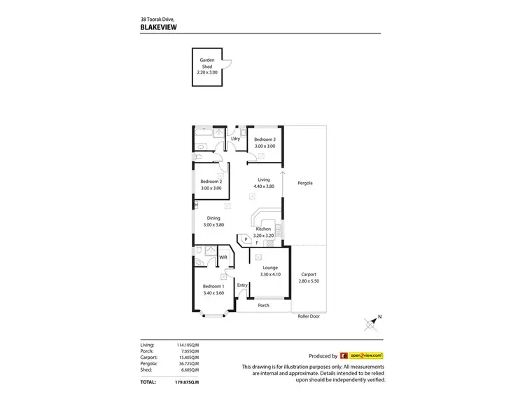 Floorplan of Homely house listing, 38 Toorak Drive, Blakeview SA 5114