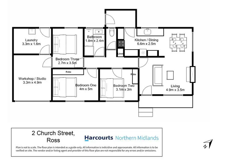 Floorplan of Homely house listing, 2 Church Street, Ross TAS 7209