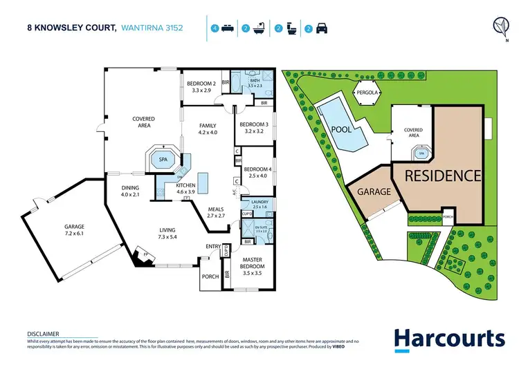 Floorplan of Homely house listing, 8 Knowsley court, Wantirna VIC 3152