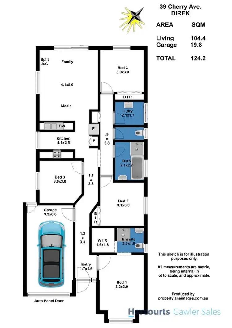 Floorplan of Homely house listing, 39 Cherry Avenue, Direk SA 5110