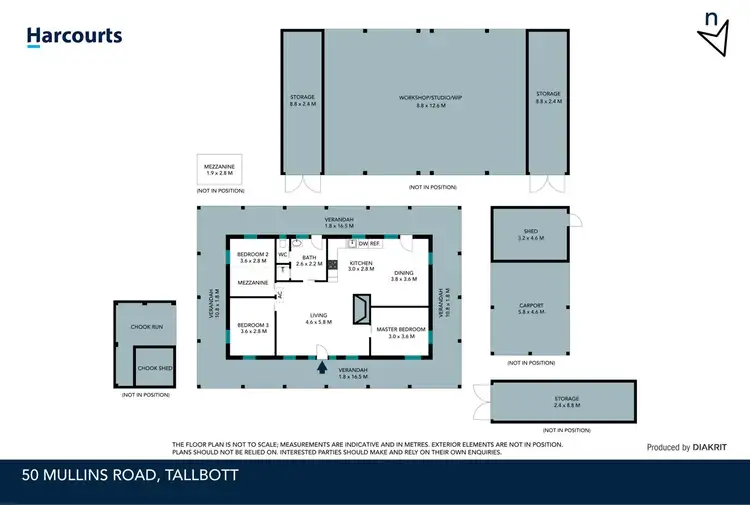 Floorplan of Homely house listing, 50 Mullins Road, Talbot VIC 3371