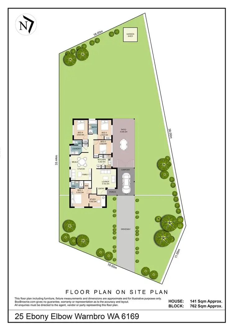 Floorplan of Homely house listing, 25 Ebony Elbow, Warnbro WA 6169