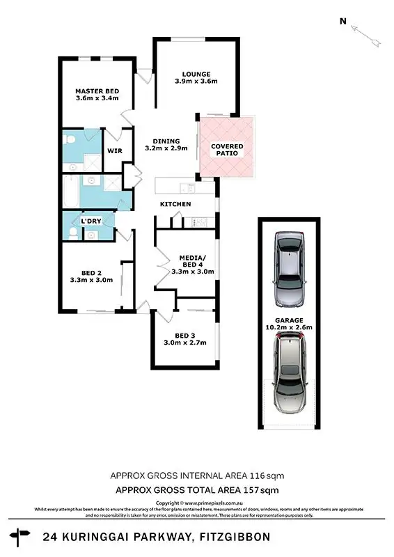 Floorplan of Homely house listing, 24 Kuringgai Parkway, Fitzgibbon QLD 4018