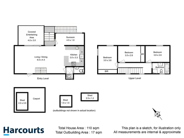 Floorplan of Homely unit listing, 1/625 Sandy Bay Road, Sandy Bay TAS 7005