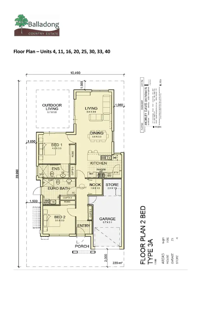 Floorplan of Homely retirement listing, Villa 40/20 Redmile Road, York WA 6302