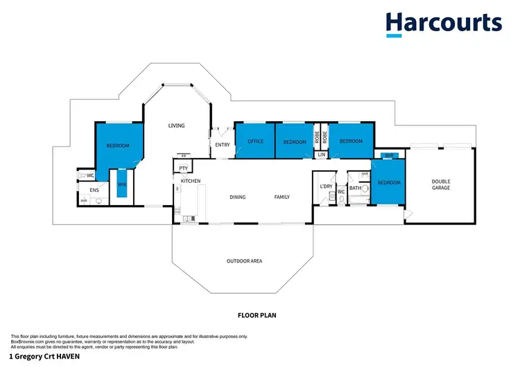 Floorplan of Homely house listing, 1 Gregory Court, Haven VIC 3401
