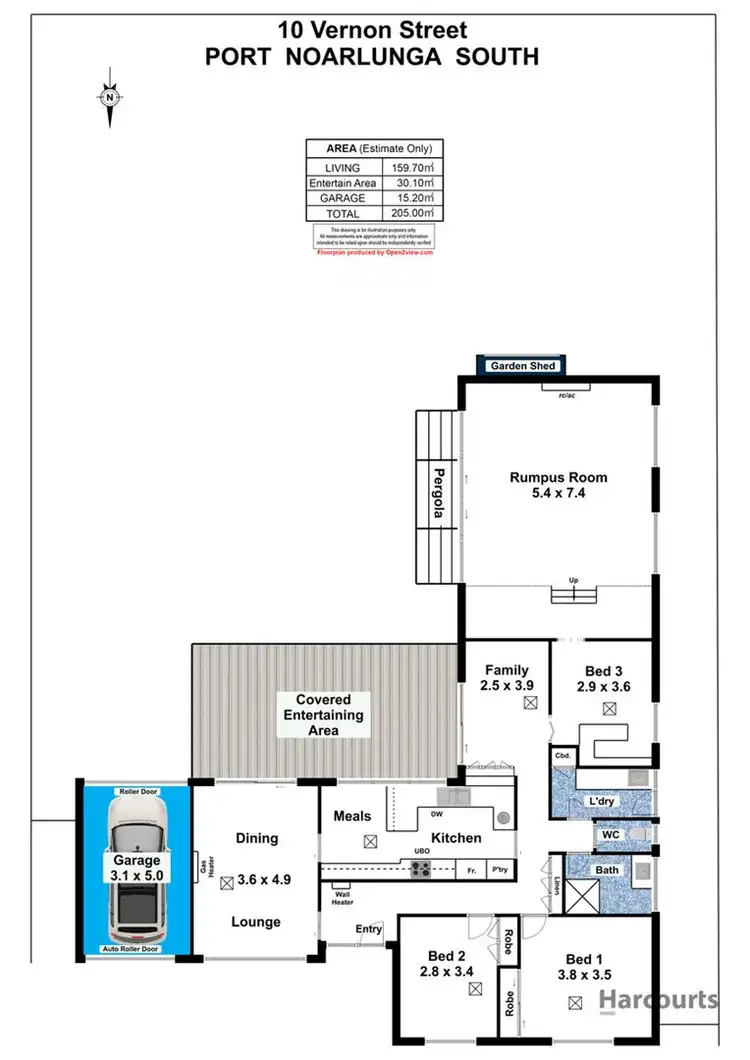 Floorplan of Homely house listing, 10 Vernon Street, Port Noarlunga South SA 5167