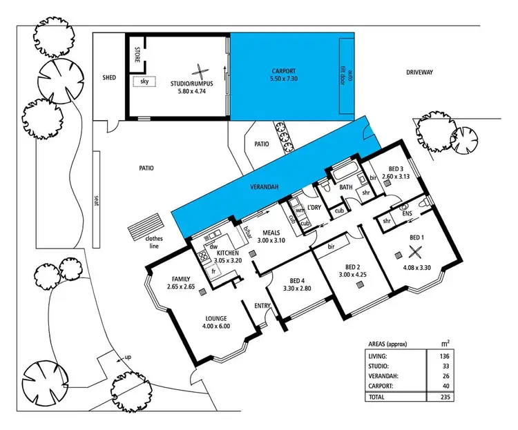 Floorplan of Homely house listing, 10 College Avenue, Aberfoyle Park SA 5159