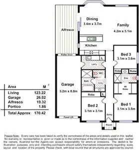 Floorplan of Homely house listing, 12 Berri Road, Hope Valley SA