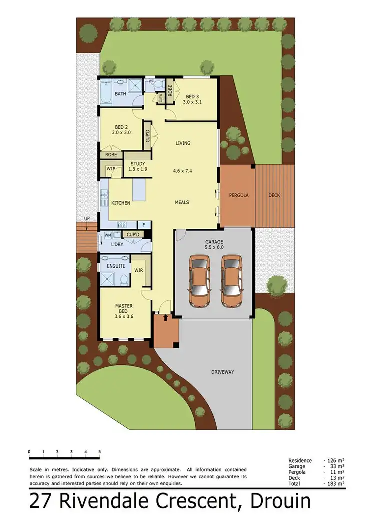 Floorplan of Homely house listing, 27 Rivendale Crescent, Drouin VIC 3818