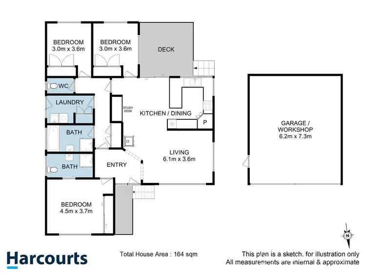 Floorplan of Homely house listing, 14 Graelee Court, Kingston TAS 7050