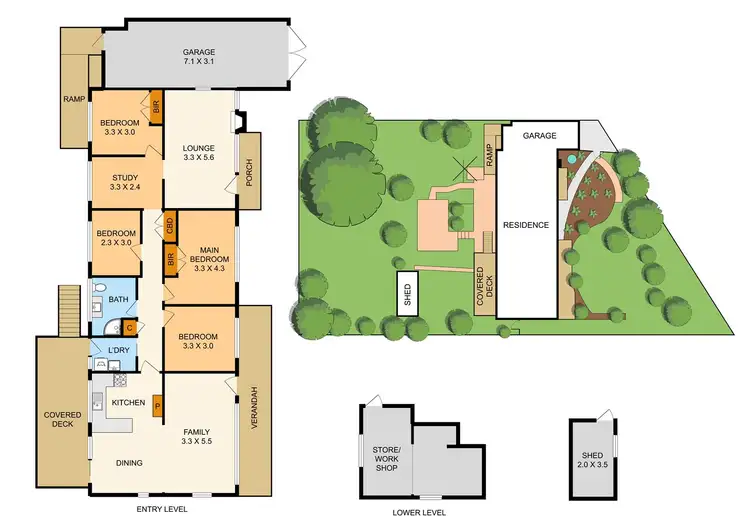 Floorplan of Homely house listing, 12 Parker Avenue, Boronia VIC 3155