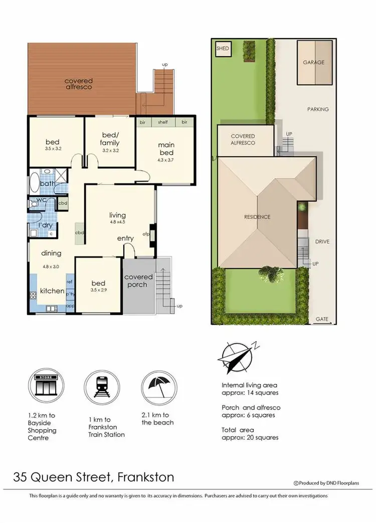 Floorplan of Homely house listing, 35 Queen Street, Frankston VIC 3199