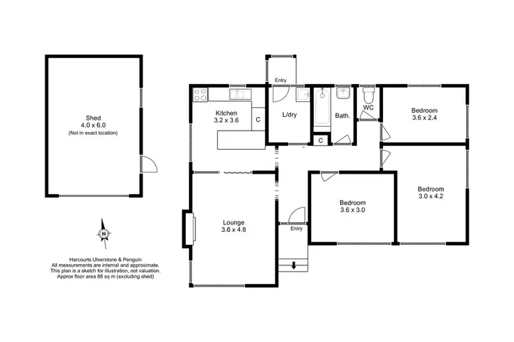 Floorplan of Homely house listing, 27 McCulloch Street, Ulverstone TAS 7315