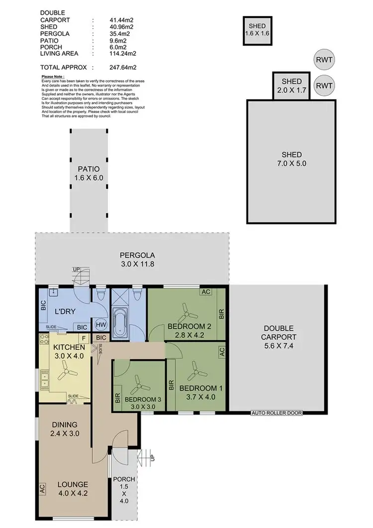 Floorplan of Homely house listing, 12 Naomi Terrace, Pasadena SA 5042