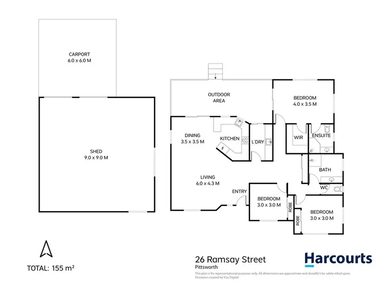 Floorplan of Homely house listing, 26 Ramsay Street, Oakey QLD 4401