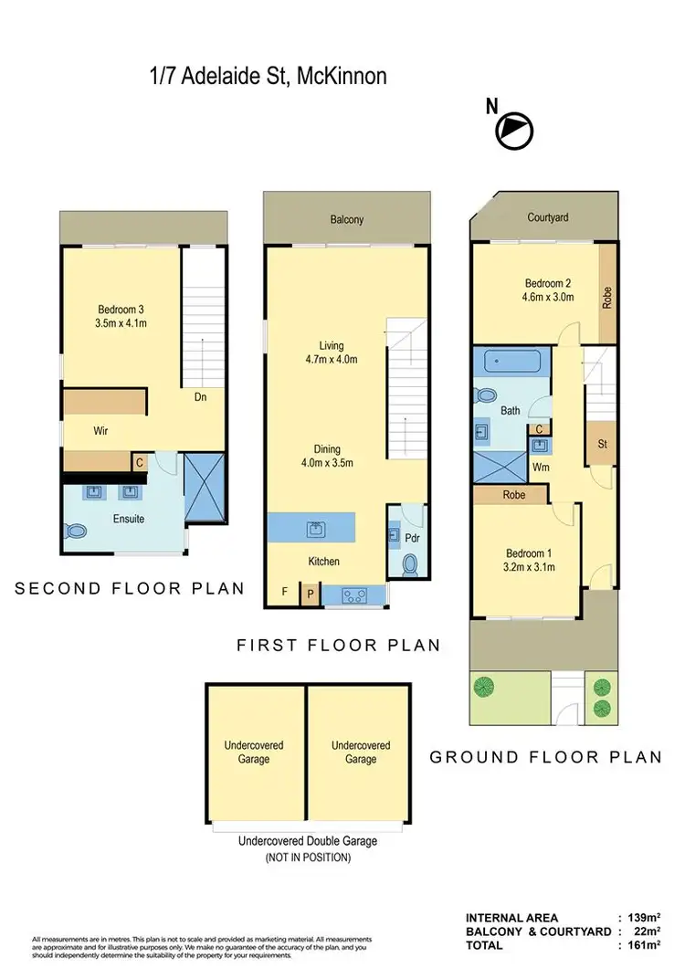 Floorplan of Homely townhouse listing, 11/3 Adelaide Street, Mckinnon VIC 3204