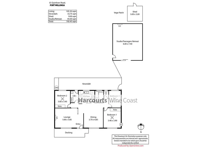 Floorplan of Homely house listing, 55 Quinliven Road, Port Willunga SA 5173