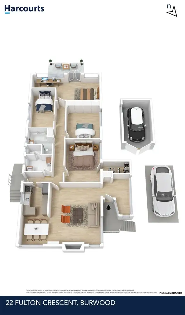Floorplan of Homely house listing, 22 Fulton Crescent, Burwood VIC 3125