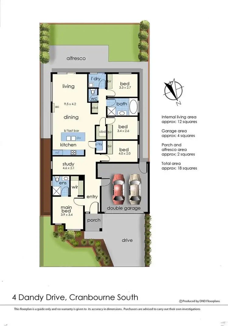 Floorplan of Homely house listing, 4 Dandy Drive, Cranbourne South VIC 3977