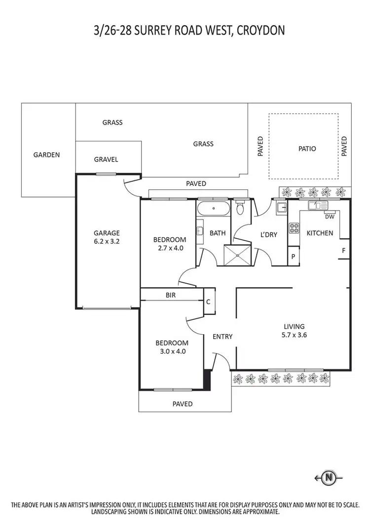 Floorplan of Homely unit listing, 3/26 Surrey Road West, Croydon VIC 3136