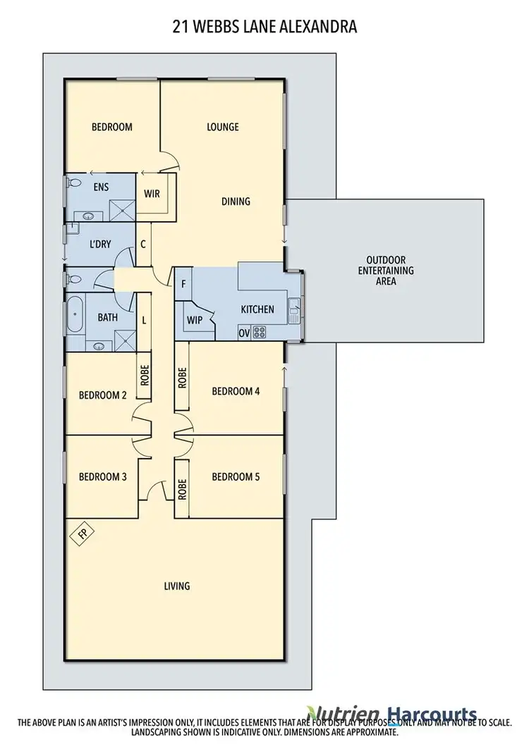 Floorplan of Homely rural property listing, 21 Webbs Lane, Alexandra VIC 3714