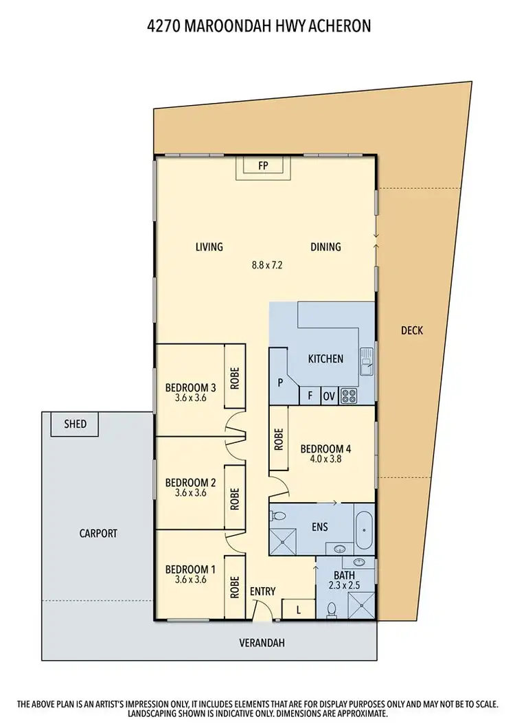 Floorplan of Homely rural property listing, 4270 Maroondah Hwy, Acheron VIC 3714