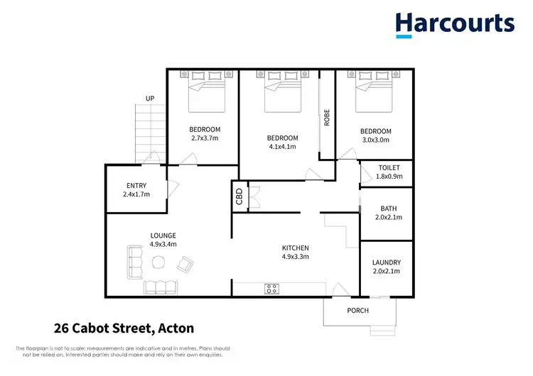 Floorplan of Homely house listing, 26 Cabot Street, Acton TAS 7320
