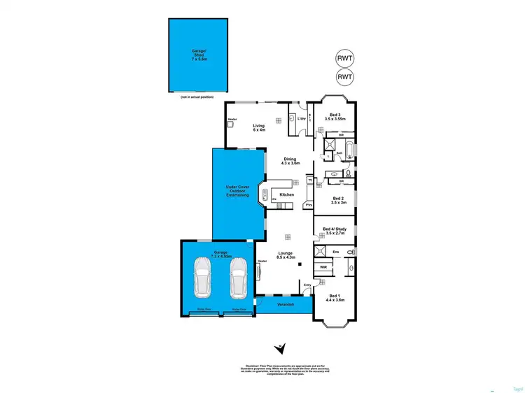 Floorplan of Homely house listing, 26 Margaret Cutten Grove, Aberfoyle Park SA 5159