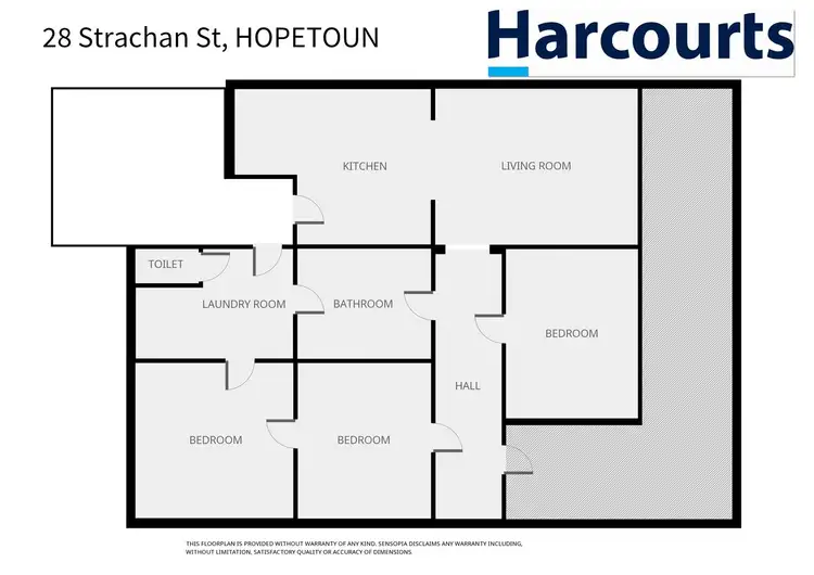 Floorplan of Homely house listing, 28 Strachan Street, Hopetoun VIC 3396