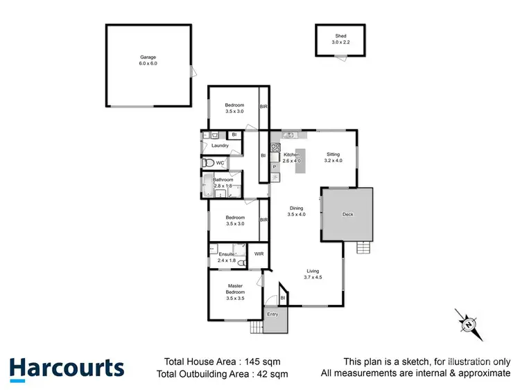 Floorplan of Homely house listing, 22 Sandpiper Drive, Midway Point TAS 7171